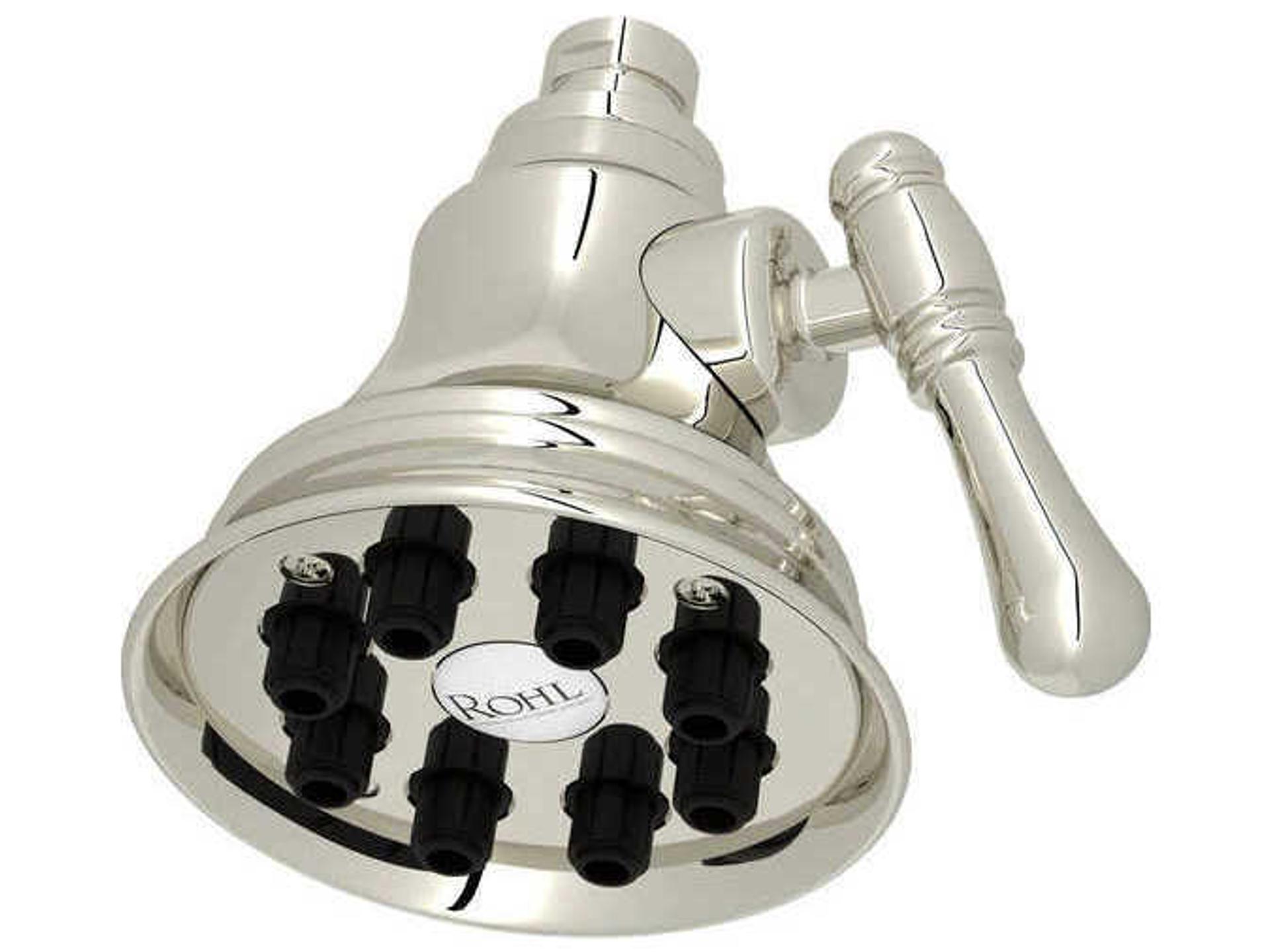 Mantova 4-Inch Multi-Function Wall Mount Shower Head in Polished Nickel