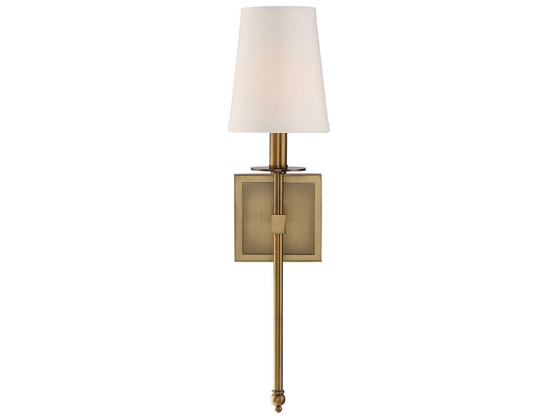 Savoy House Monroe 1-Light Warm Brass Wall Sconce