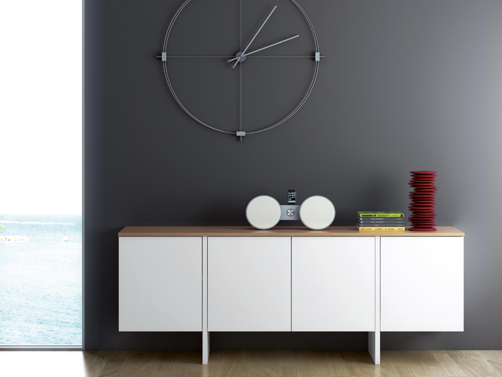 TemaHome Edge 79" Pure White Oak Sideboard