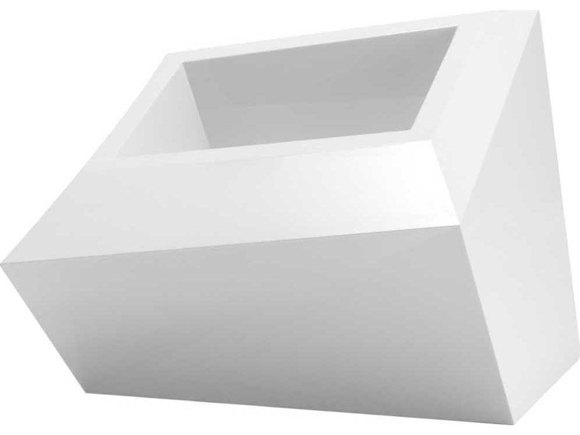 Faz White Matte Planter
