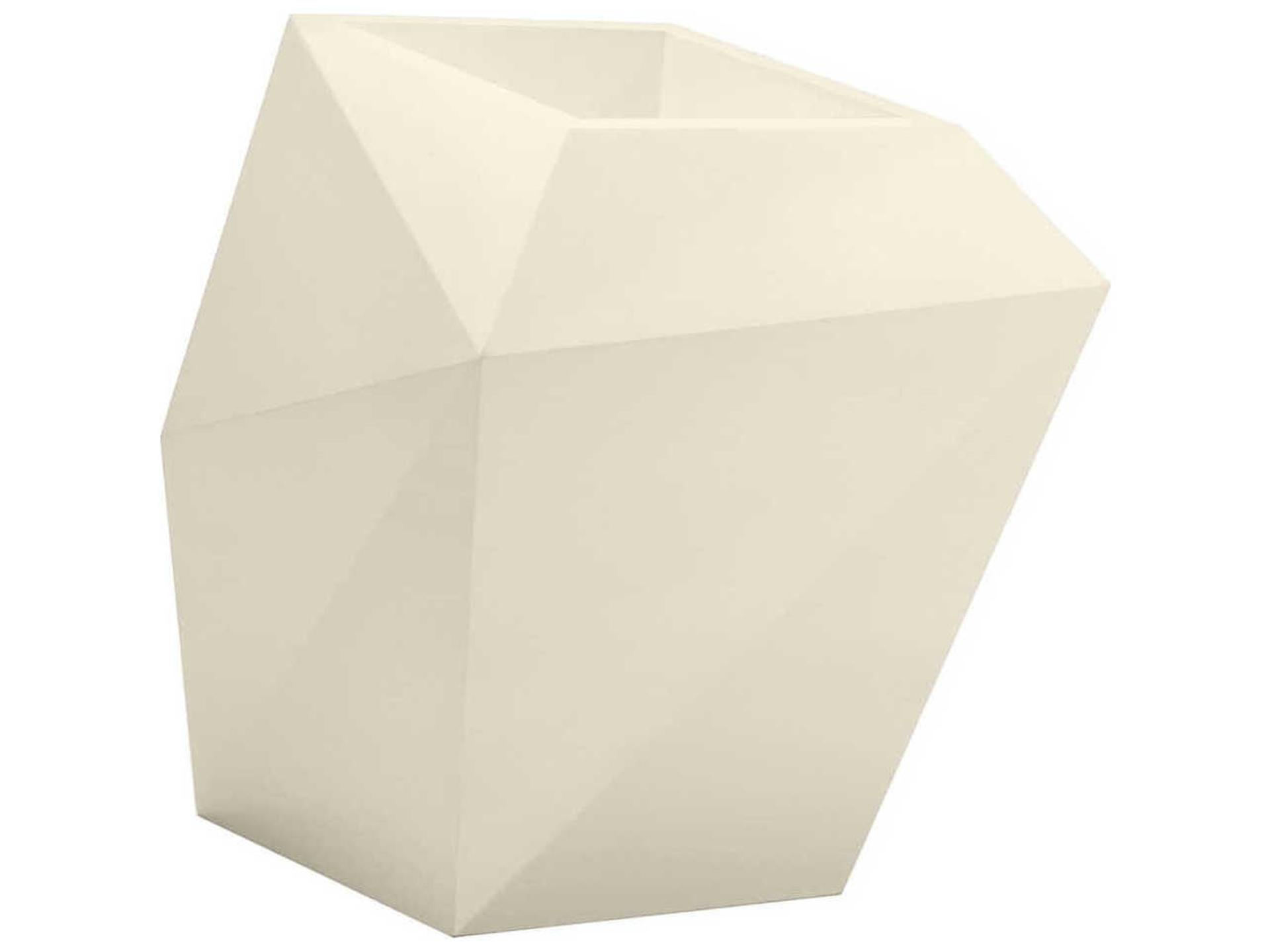 Faz Ecru Matte Planter
