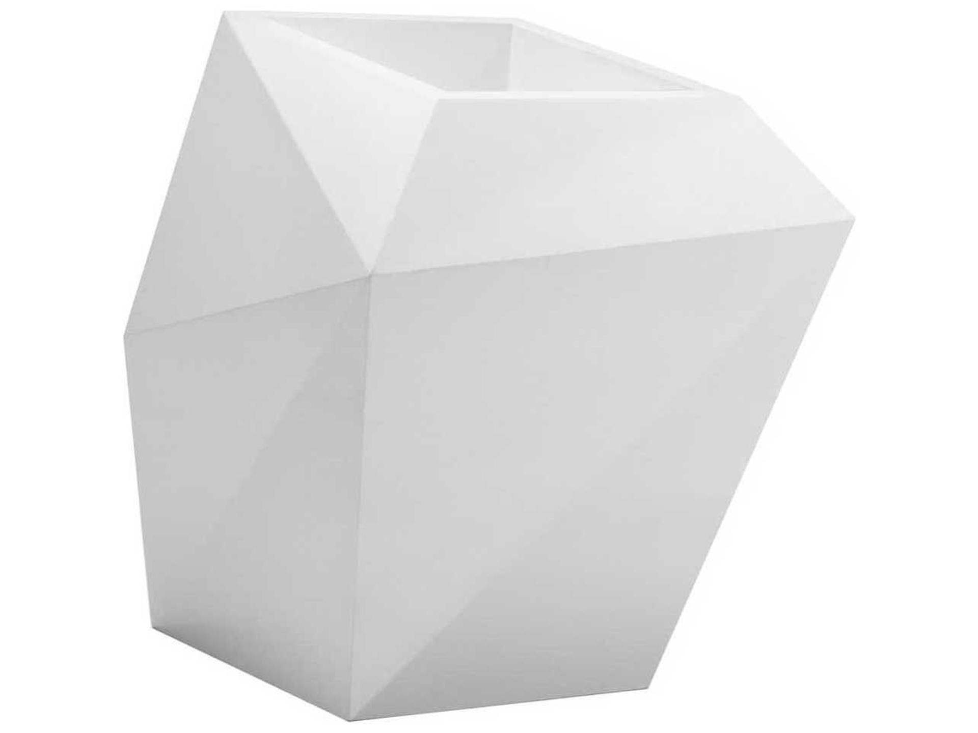 Faz White Matte Planter