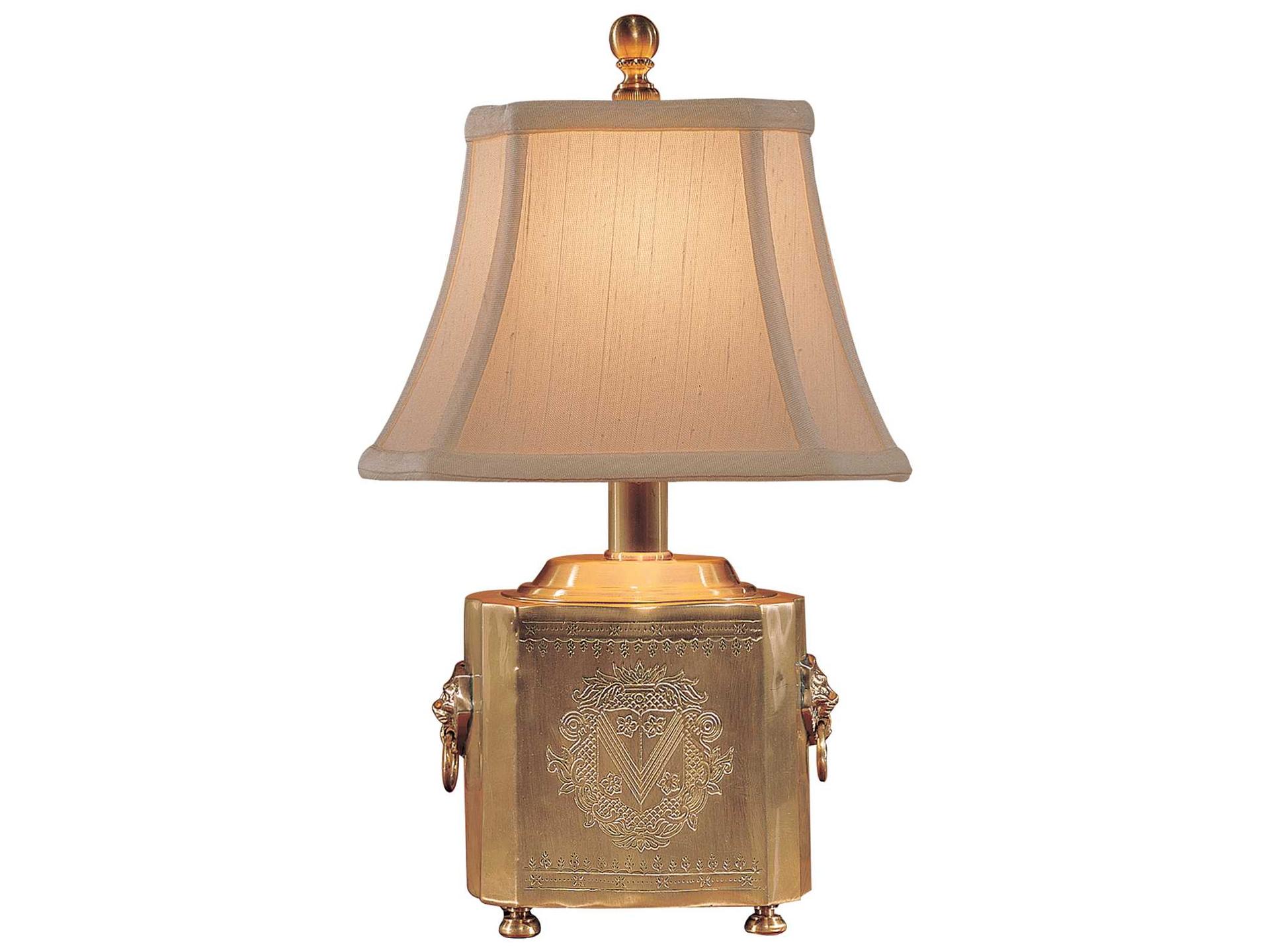 Wildwood Tea Box Brass Table Lamp