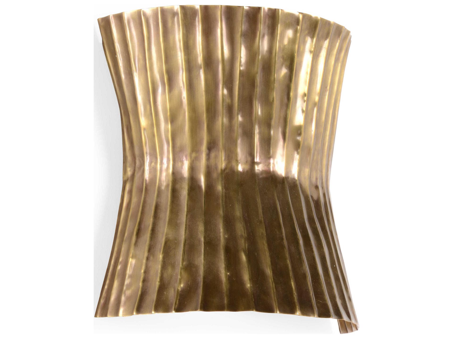 Wildwood Tabuk 2-Light Gold Brass Wall Sconce