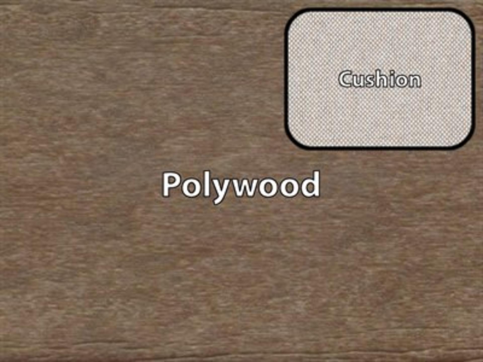 Polywood Finish / Cushion Color: Teak Polywood / Dune Burlap Cushion
