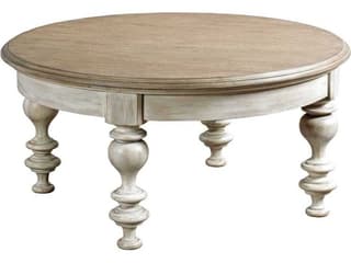 American Drew Litchfield Blakeney Round Driftwood Coffee Table