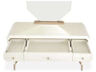 Michael Amini La Rachelle Champagne Birch Wood Vanity Table