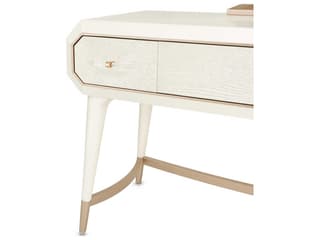 Michael Amini La Rachelle Champagne Birch Wood Vanity Table
