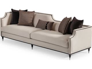 Michael Amini La Francaise Caf Beige Upholstered Sofa