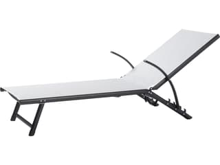 Alfresco Home Oceanview Soho Black Aluminum Patio Chaise Lounge