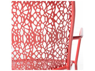 Alfresco Home Martini Cherry Pie Wrought Iron Patio Dining Chair