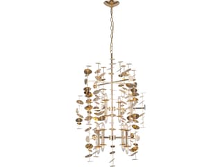 16-Light Yukari Chandelier in Polished Brass Modern