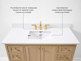 Ancerre Designs Audrey Oak 48" Vanity