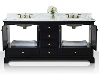 Ancerre Designs Audrey Black Onyx 72" Vanity