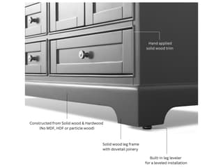 Ancerre Designs Audrey Sapphire Gray 84" Vanity