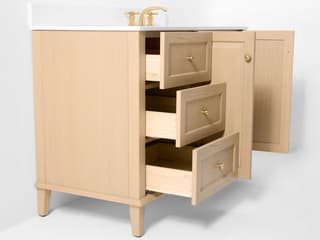 Ancerre Designs Hannah Oak 42" Right Basin Vanity