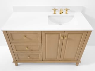 Ancerre Designs Hannah Oak 42" Right Basin Vanity