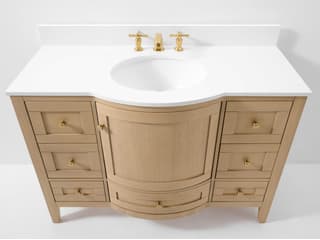 Ancerre Designs Lauren Oak 48" Vanity