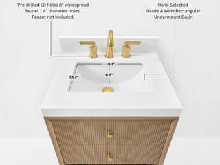 Ancerre Designs Momo Oak 24" Vanity