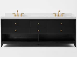 Ancerre Designs Momo Black Oak 84" Vanity