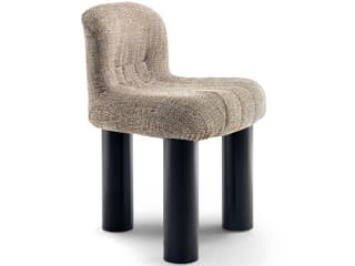 Botolo Beige Upholstered Armless Dining Chair