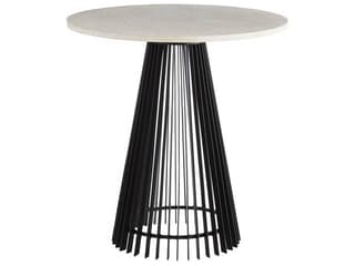 Arteriors Jaime Marble Iron End Table