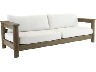 Arteriors Outdoor Caldwell Shale Weathered Teak Cushion Sofa