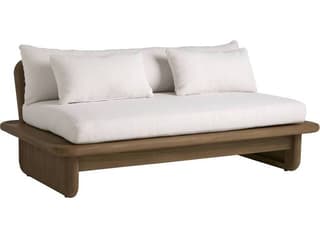 Arteriors Outdoor Fargo Shale Weathered Teak Cushion Loveseat
