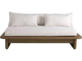 Arteriors Outdoor Fargo Shale Weathered Teak Cushion Loveseat