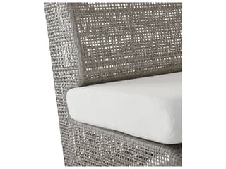 Arteriors Outdoor Dupont Pearl Weathered Gray Wicker Cushion Lounge Chair