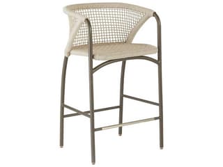 Arteriors Outdoor Enzo Buff Blackened Bronze Metal Rope Bar Stool