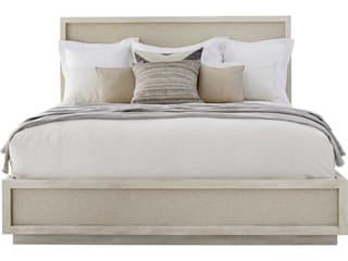 A.R.T. Furniture Cotiere Linen Beige Oak Wood King Panel Bed
