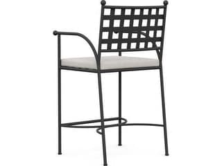 Azzurro Living Athens Wrought Iron Metal Counter Stool