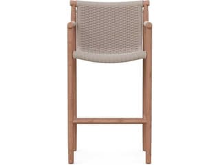 Azzurro Living Boca Natural Teak Rope Bar Stool