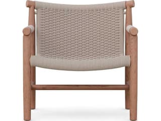 Azzurro Living Boca Natural Teak Rope Lounge Chair