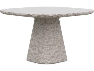 Panama 48 Inch Square GFRC Concrete Dining Table in Oat