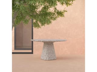 Azzurro Living Panama Oat Concrete Square Dining Table