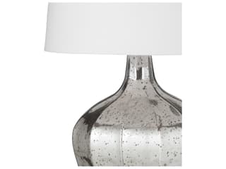 Bassett Mirror Diamond Mercury Glass Table Lamp - Thumbnail 2