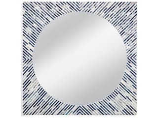 Bassett Mirror Sunburst Bone Round Wall Mirror