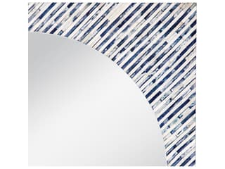 Bassett Mirror Sunburst Bone Round Wall Mirror