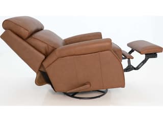 Barcalounger Vintage Crews Dobbs Saddle Brown Leather Recliner