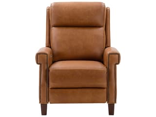 Barcalounger Vintage Byron Chaps Saddle Brown Leather Recliner