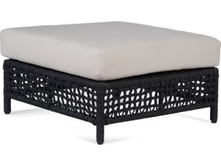Bayside Black Ottoman with Cushion