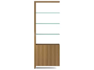 BDI Linea Shelf Natural Walnut Bookcase