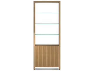 BDI Linea Shelf Natural Walnut Bookcase
