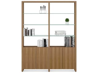 BDI Linea Shelf Natural Walnut Bookcase