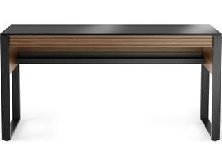 BDI Corridor Natural Walnut Black Brown Secretary Desk