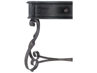 Bernhardt Villa Toscana 1-Drawer Black Solid Wood Nightstand