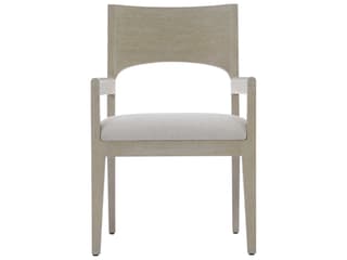 Bernhardt Solaria Oak Wood Upholstered Arm Dining Chair - Thumbnail 2