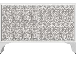 Bernhardt Stratum Fossil Polished Nickel White Accent Chest